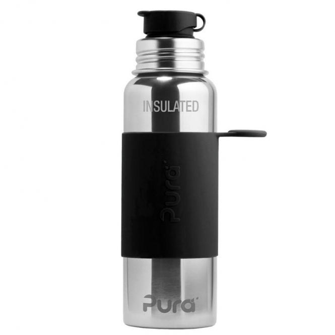 Pura Flasche: Sport Isolierflasche 650 ml schwarz Pura
