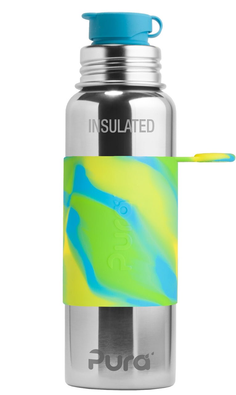 Pura Flasche: Sport Isolierflasche 650 ml aqua swirl Pura