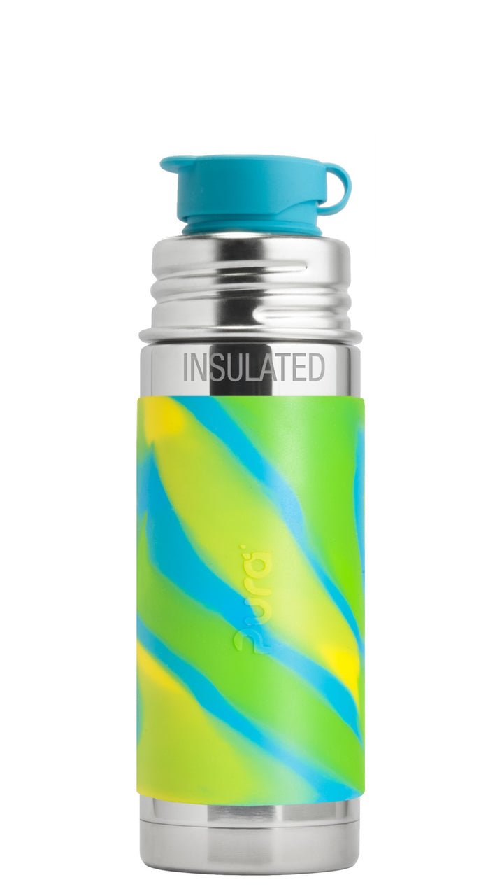 Pura Sport Isolierflasche 260ml aqua swirl Pura