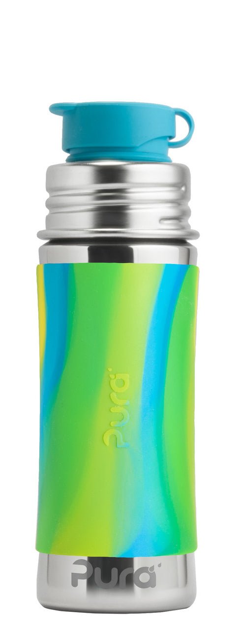 Pura Sportflasche 325ml aqua swirl Pura