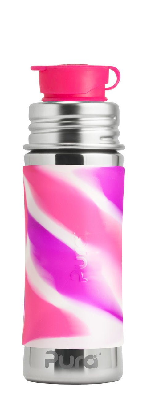 Pura Sportflasche 325ml pink swirl Pura
