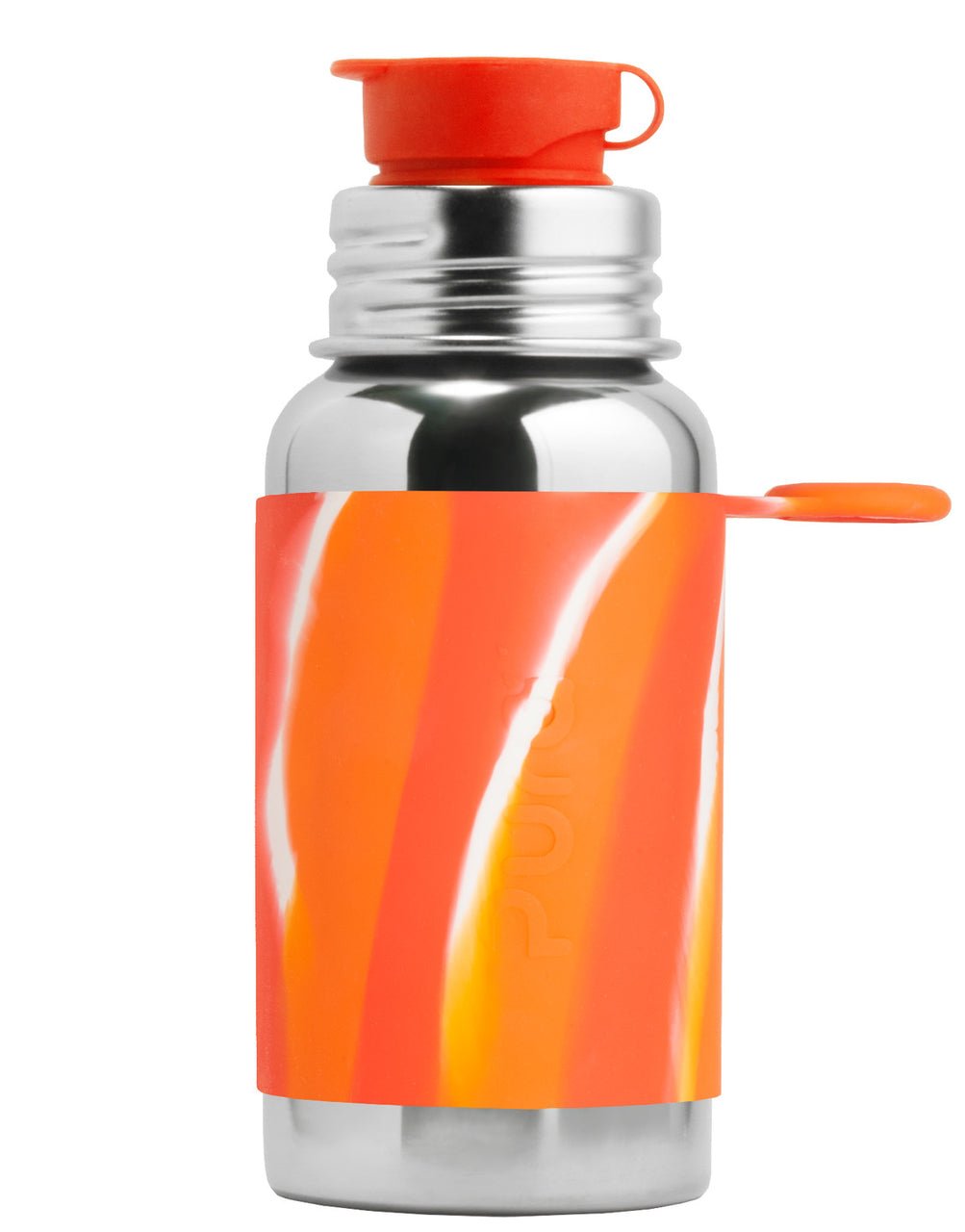 Pura Sportflasche 550ml orange swirl Pura