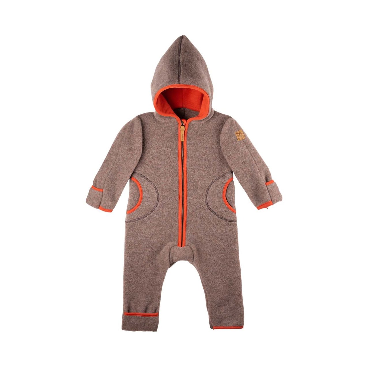Pure Pure Woll-Fleece-Overal walnuss purepure