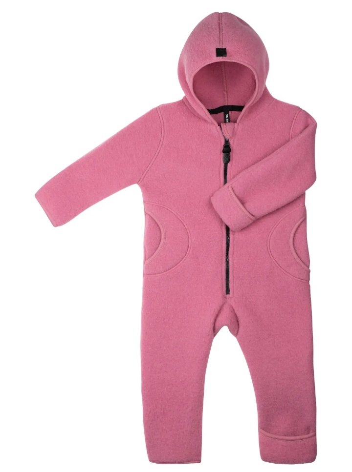 Pure Pure Woll-Fleece-Overall - pink purepure