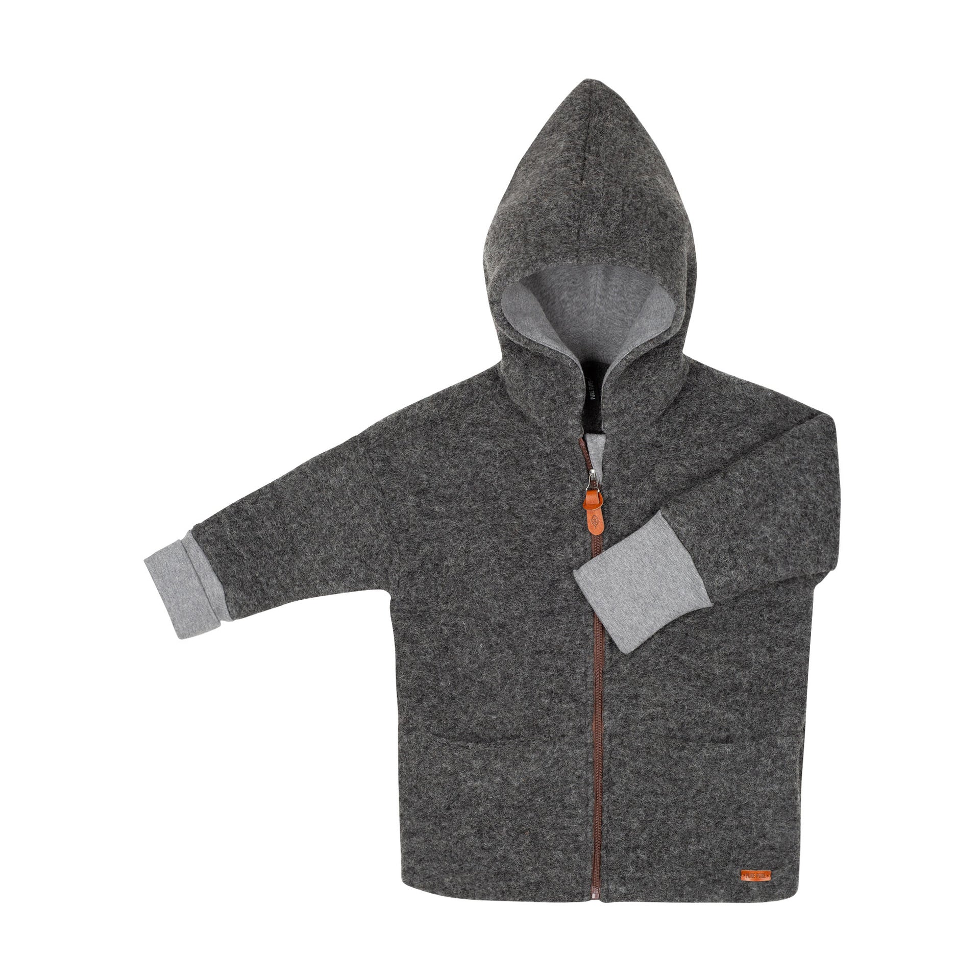 Pure Pure Wollwalk-Jacke grau-melange purepure