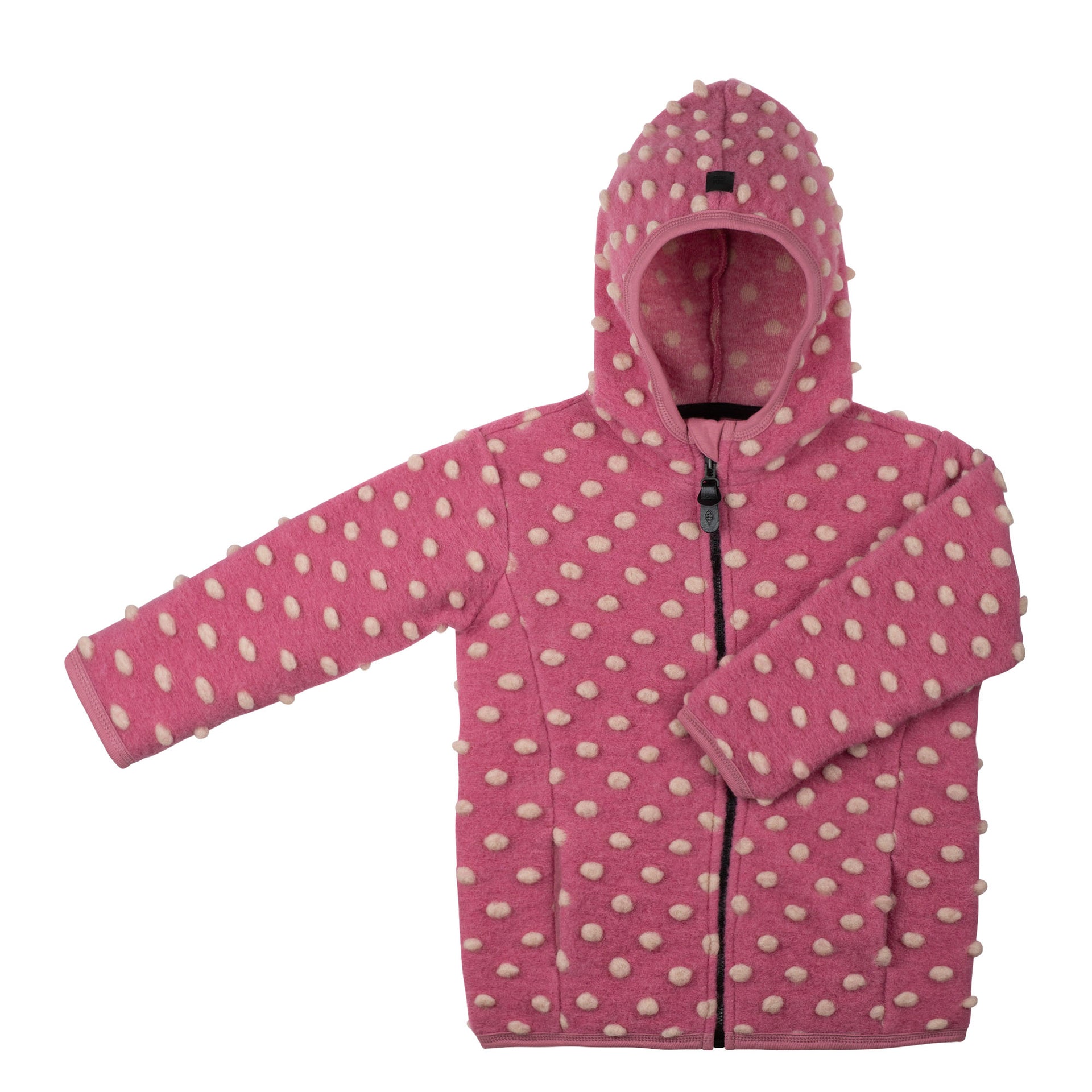 Pure Pure Wollwalk-Jacke - pink gepunktet purepure