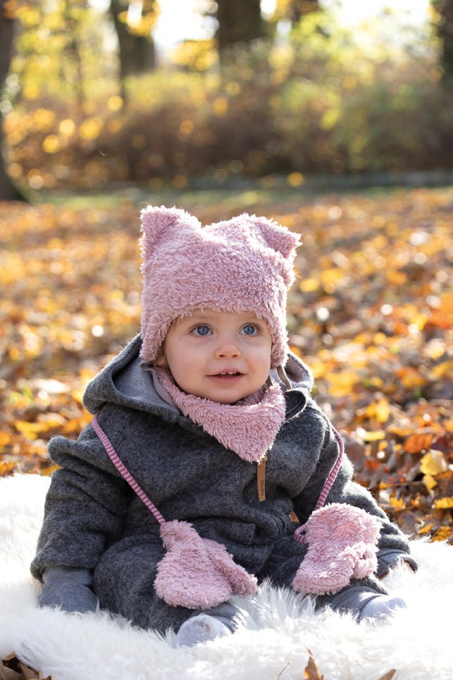 Pure Pure Wollwalk-Overall mit langem Reissverschluss - grau melange purepure