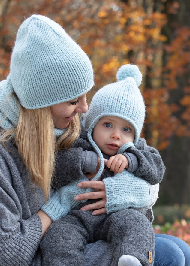 Pure Pure Wollwalk-Overall mit langem Reissverschluss - grau melange purepure