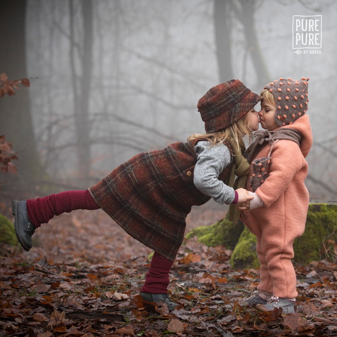 Pure Pure Wollwalk-Overall mit langem Reissverschluss - karamell purepure