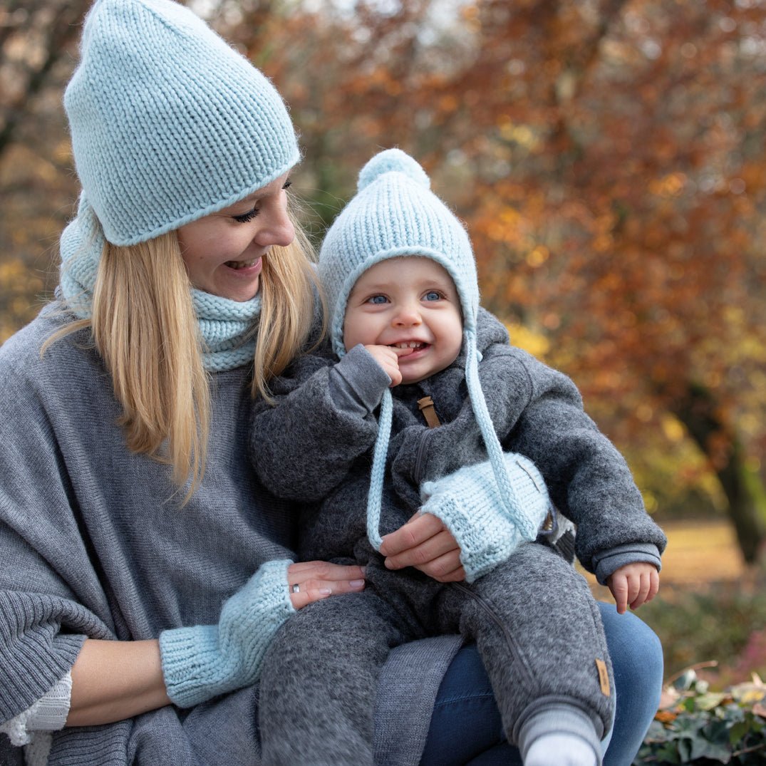 Pure Pure Wollwalk-Overall mit langem Reissverschluss - schilf purepure