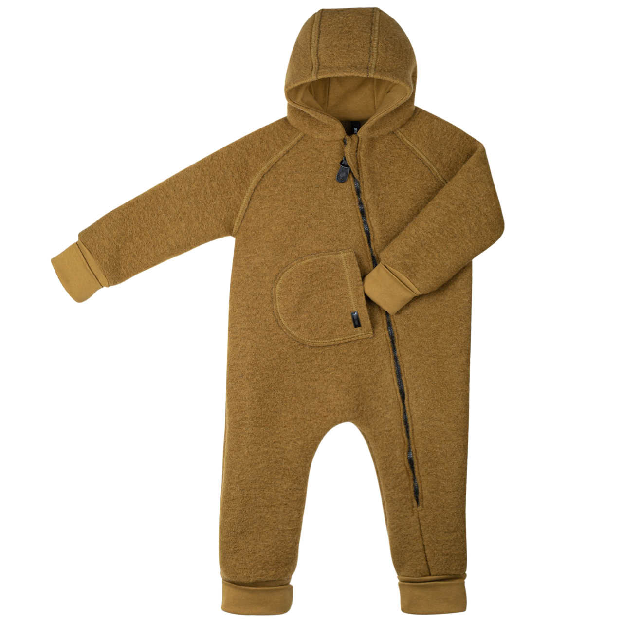 Pure Pure Wollwalk-Overall mit langem Reissverschluss - schilf purepure