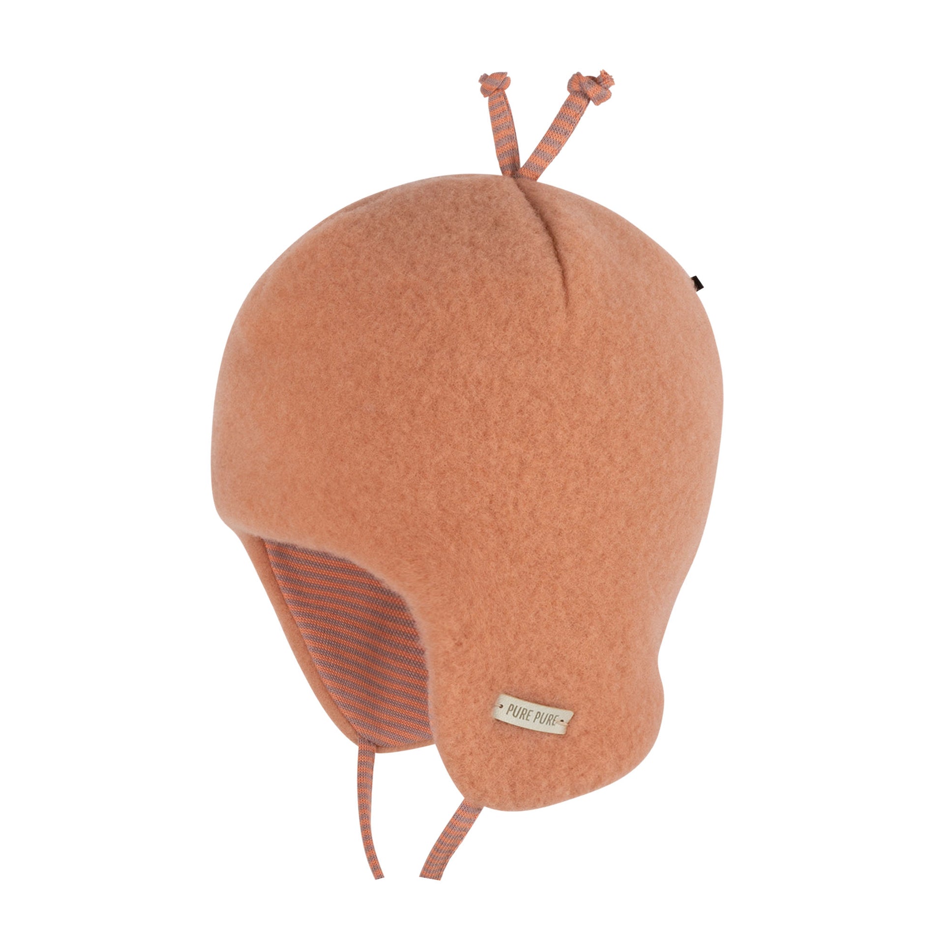 PurePure Baby-Binde Fleece Mütze dusty-apricot purepure