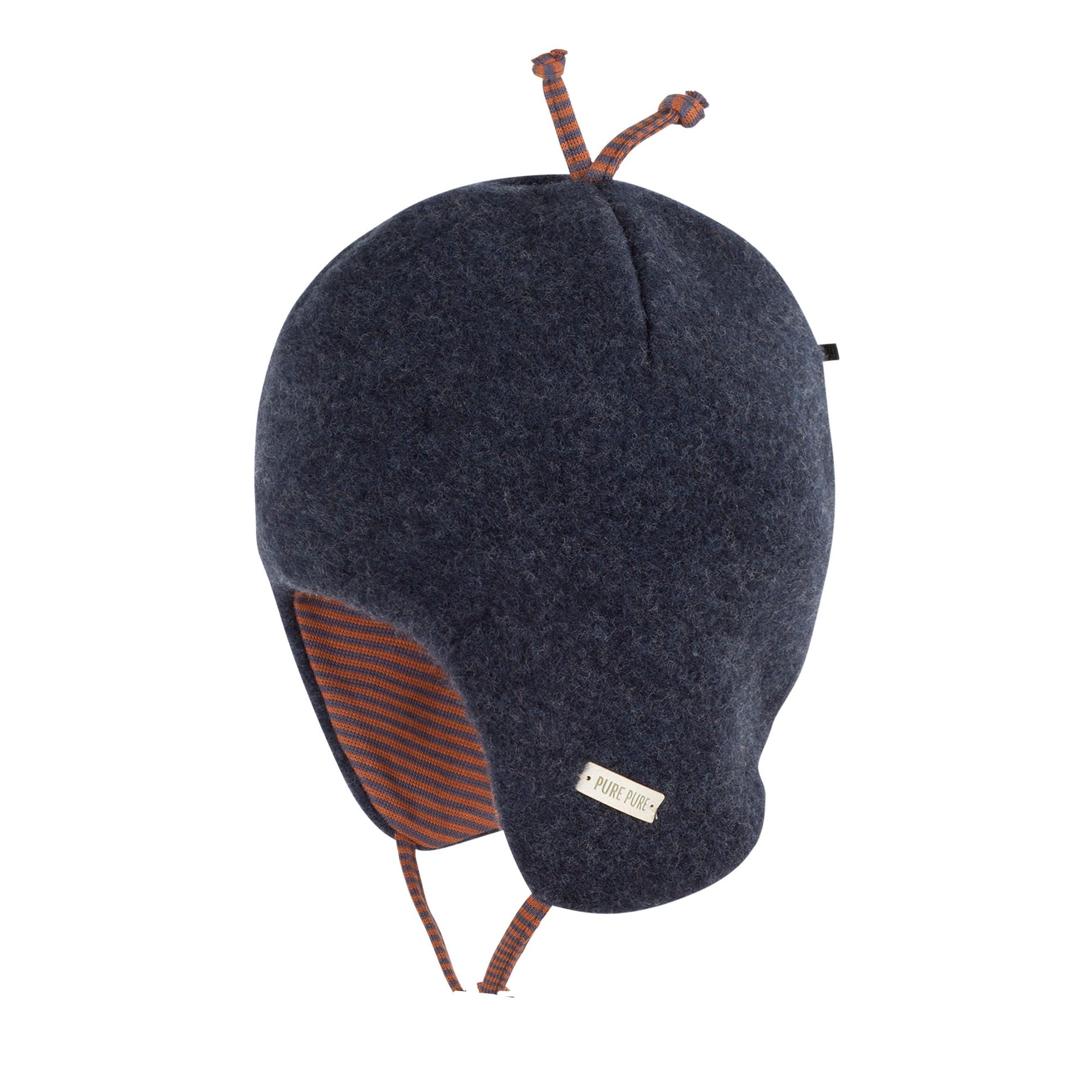 PurePure Baby-Binde Fleece Mütze marine purepure