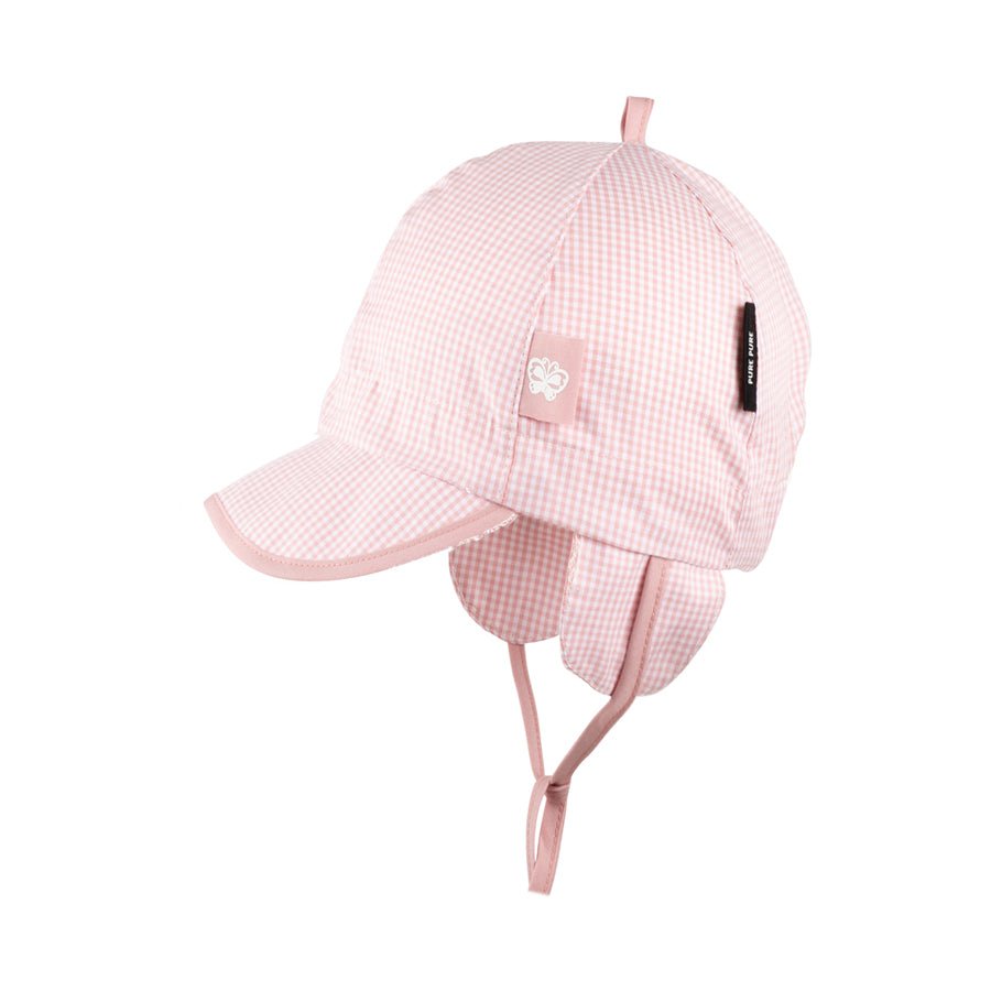 PurePure Baby Bindemütze rosa karo purepure