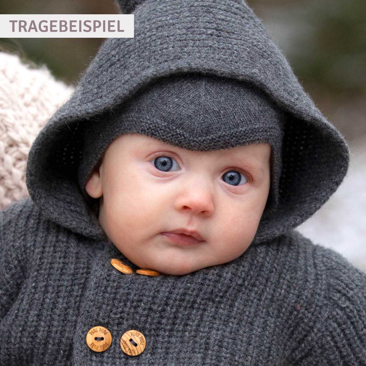 PurePure Baby-Mützchen Kaschmir/Merino - rosa purepure