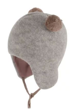 PurePure Baby Mütze mit 2 Bommel - Moonrock purepure