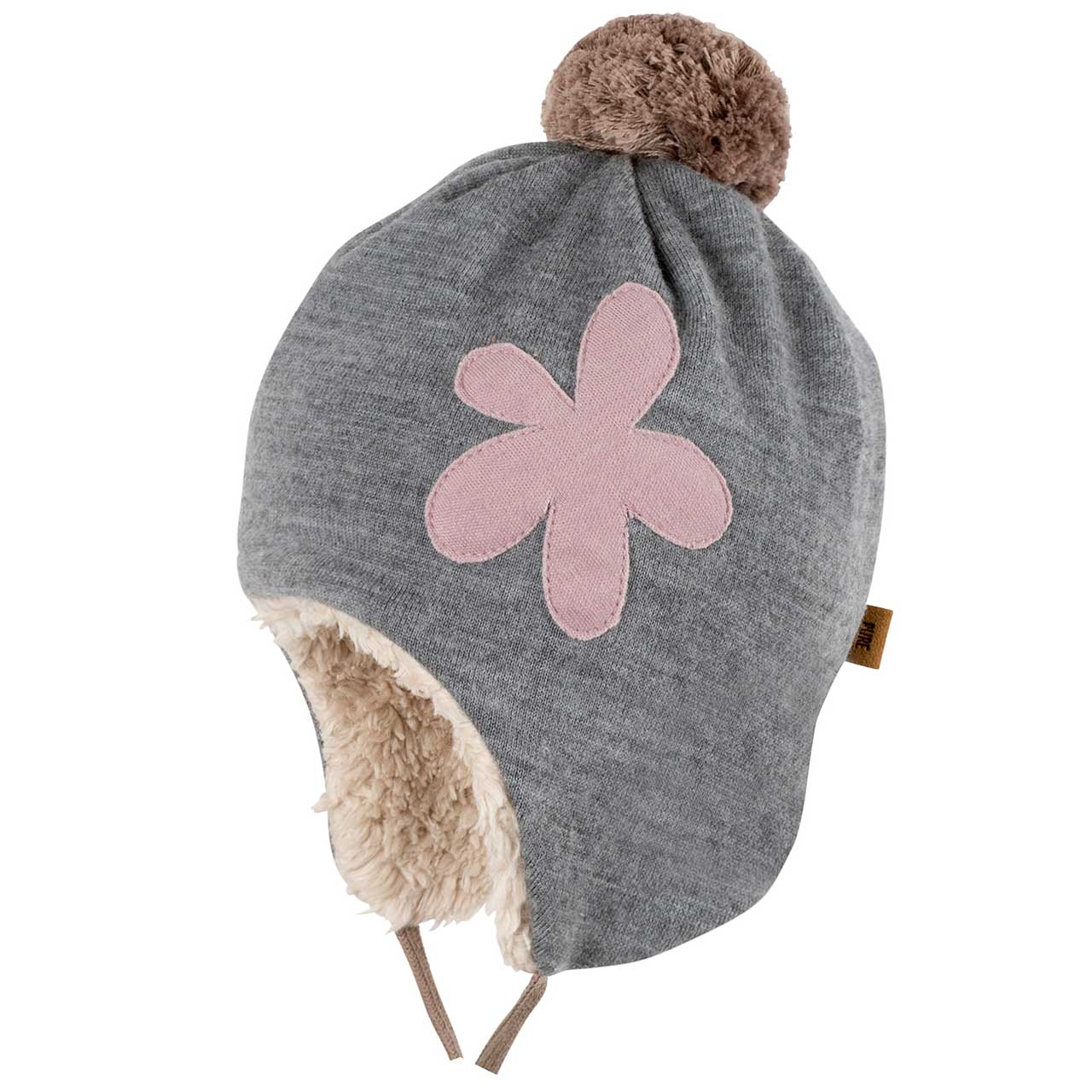 PurePure BabyMütze Feinstrick silbergrau purepure