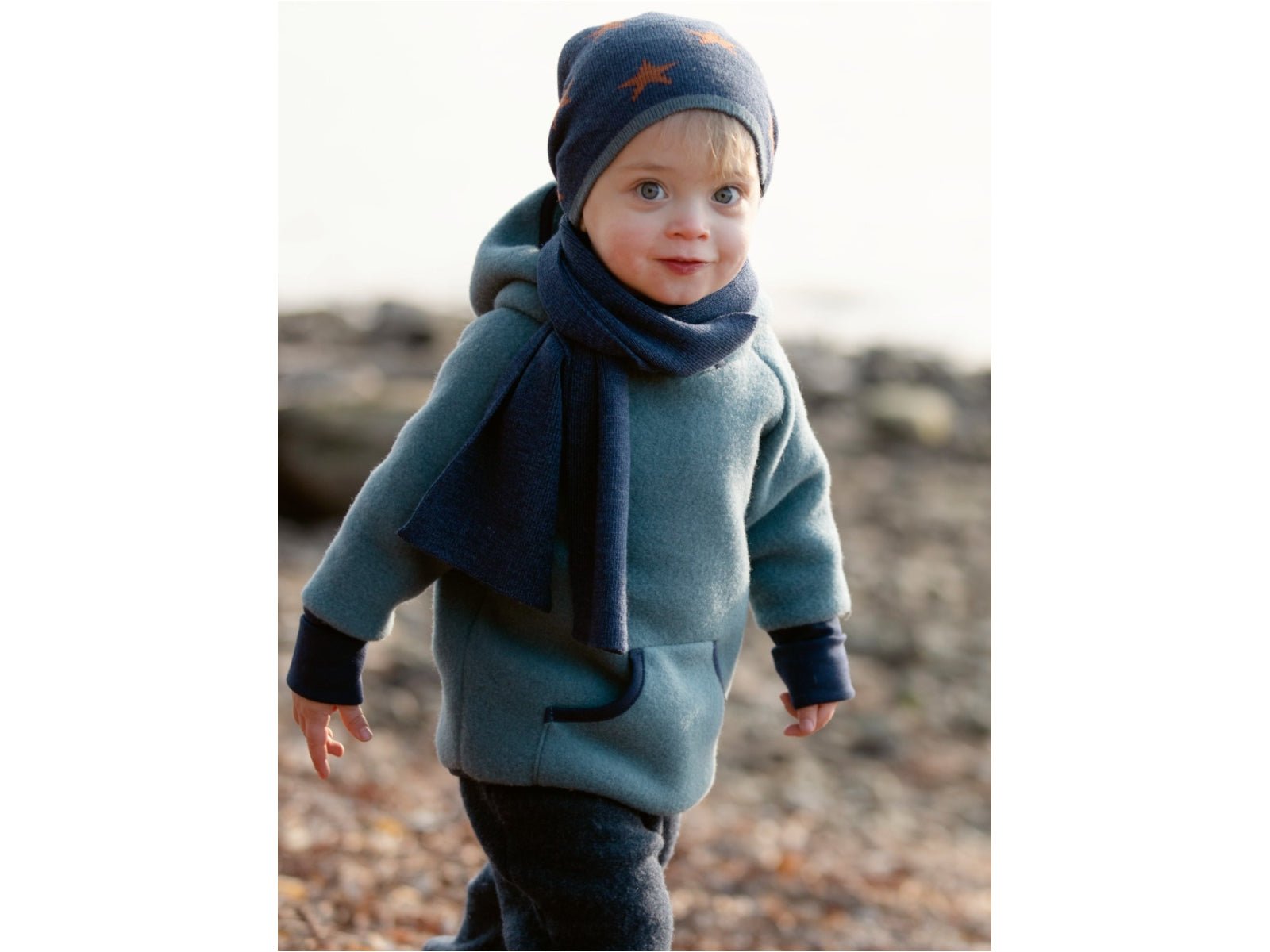 PurePure Hoodie Fleece - storm-blue purepure