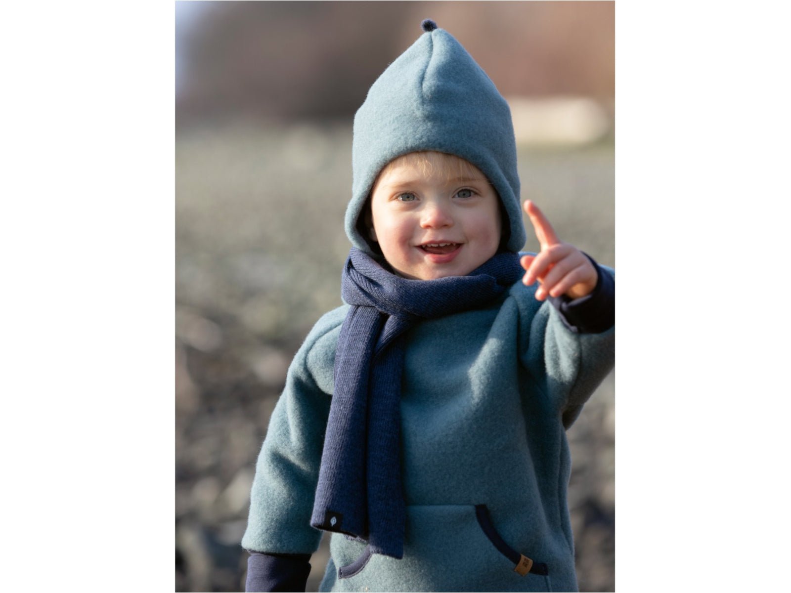 PurePure Hoodie Fleece - storm-blue purepure