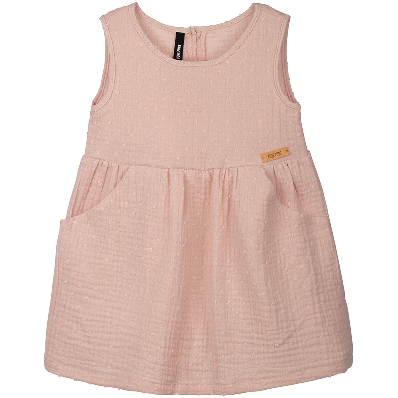 PurePure Kleid Musselin - peach-sand Familienbande