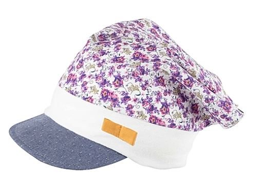 PurePure Kopftuch mit Schirm - white/grape purepure