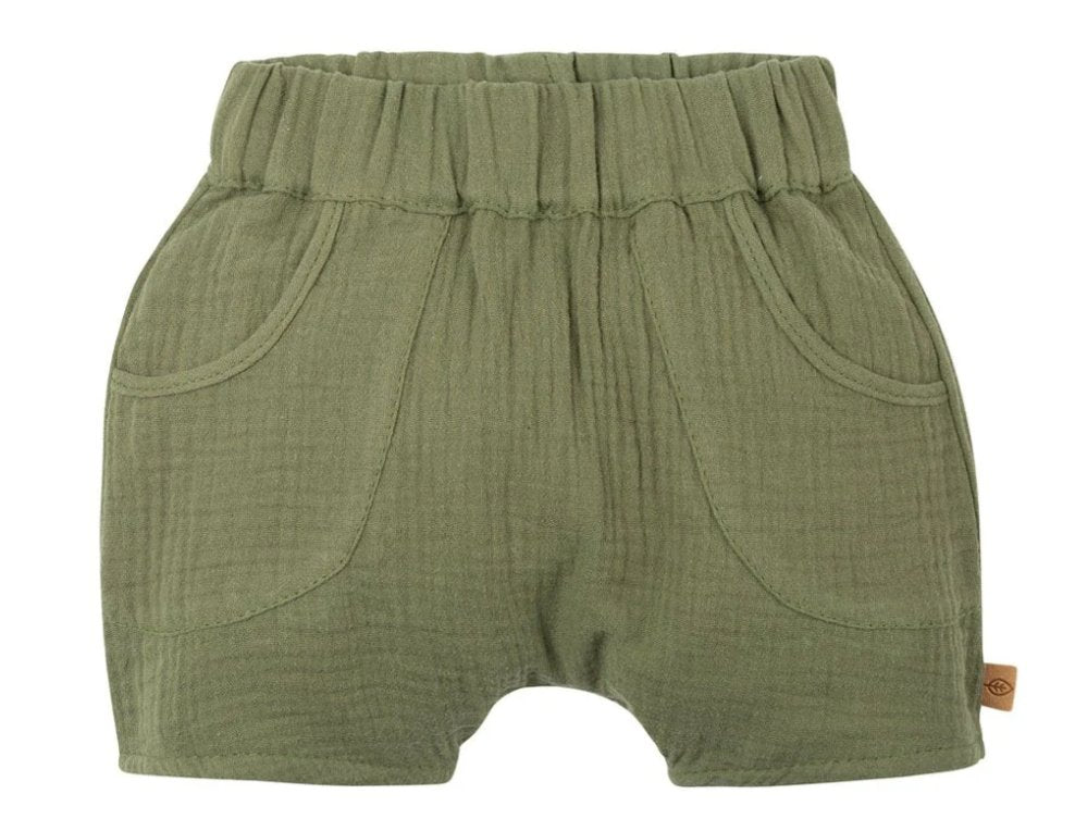 PurePure Musselin Baby-Shorts - Dill purepure