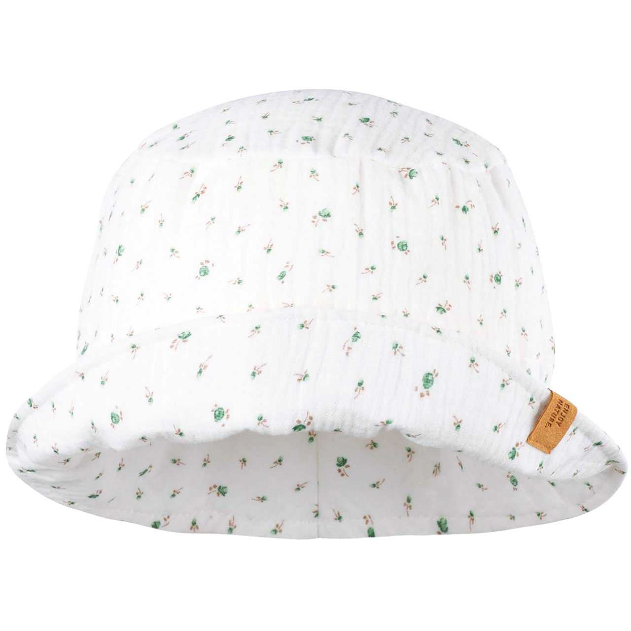 PurePure Musselin Schlapphut - white green - Familienbande