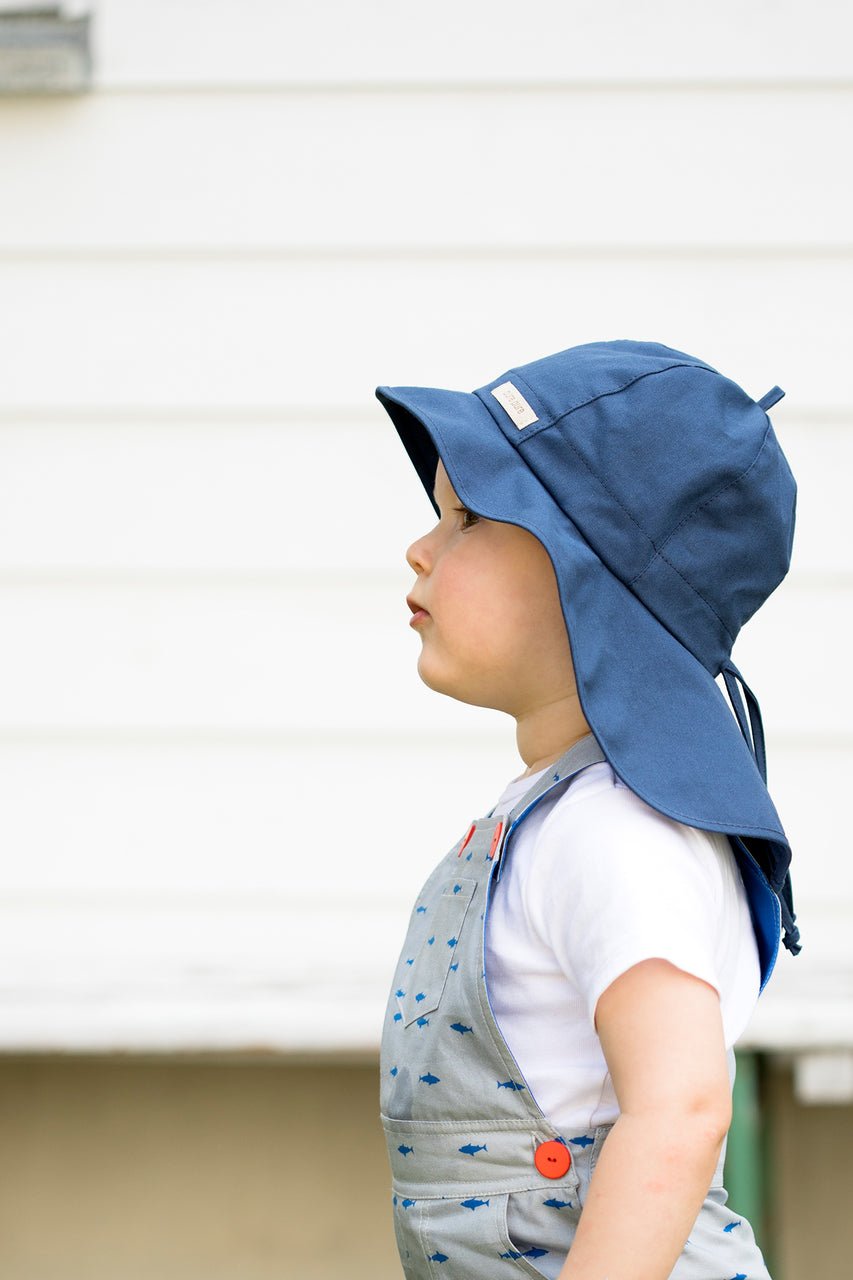 PurePure Mütze mit Nackenschutz jeans-blau purepure