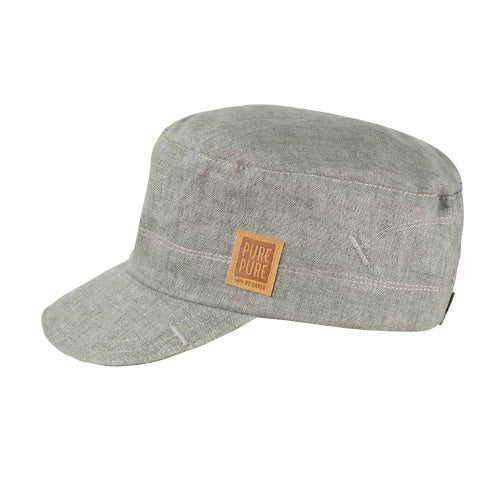 PurePure Schirmcap Leinen - Stone Green purepure