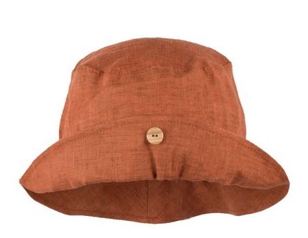 PurePure Schlapphut Leinen - Dusty Orange - Familienbande