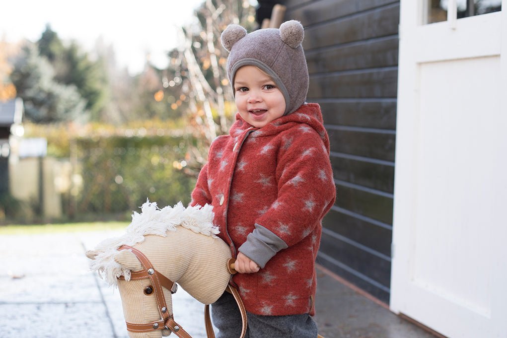 PurePure -Schlupfmütze mit Ohren - moos purepure