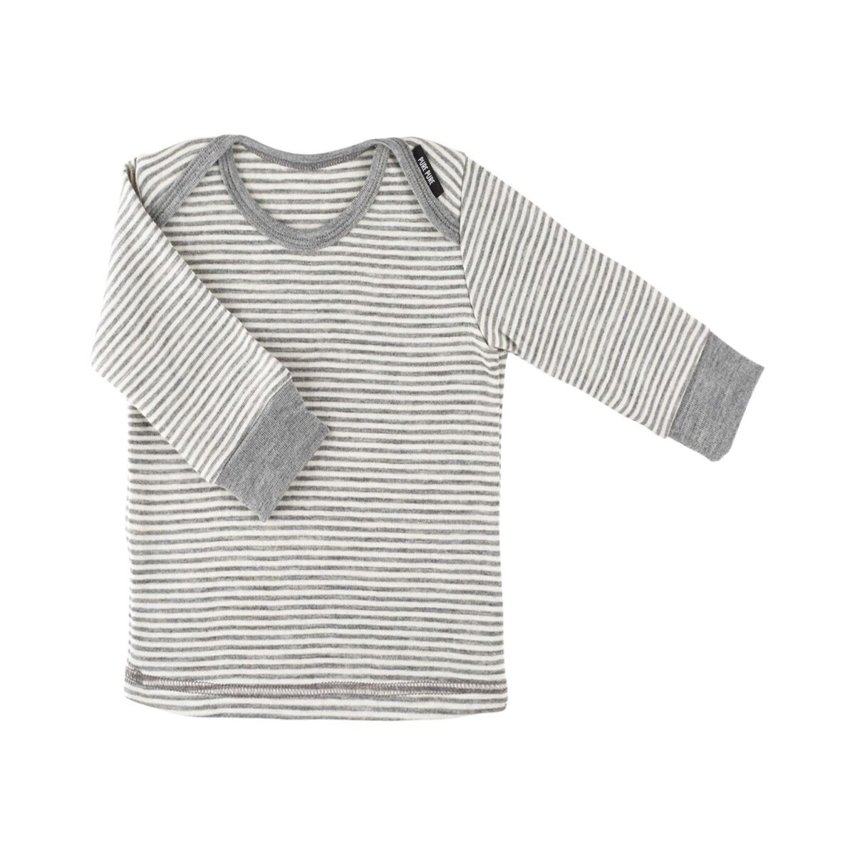 PurePure Shirt langarm grau-weiss purepure