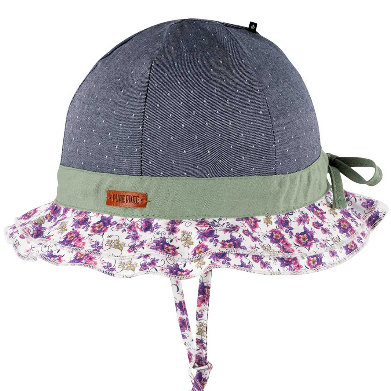 PurePure Sonnenhut Flapper - white/grape purepure