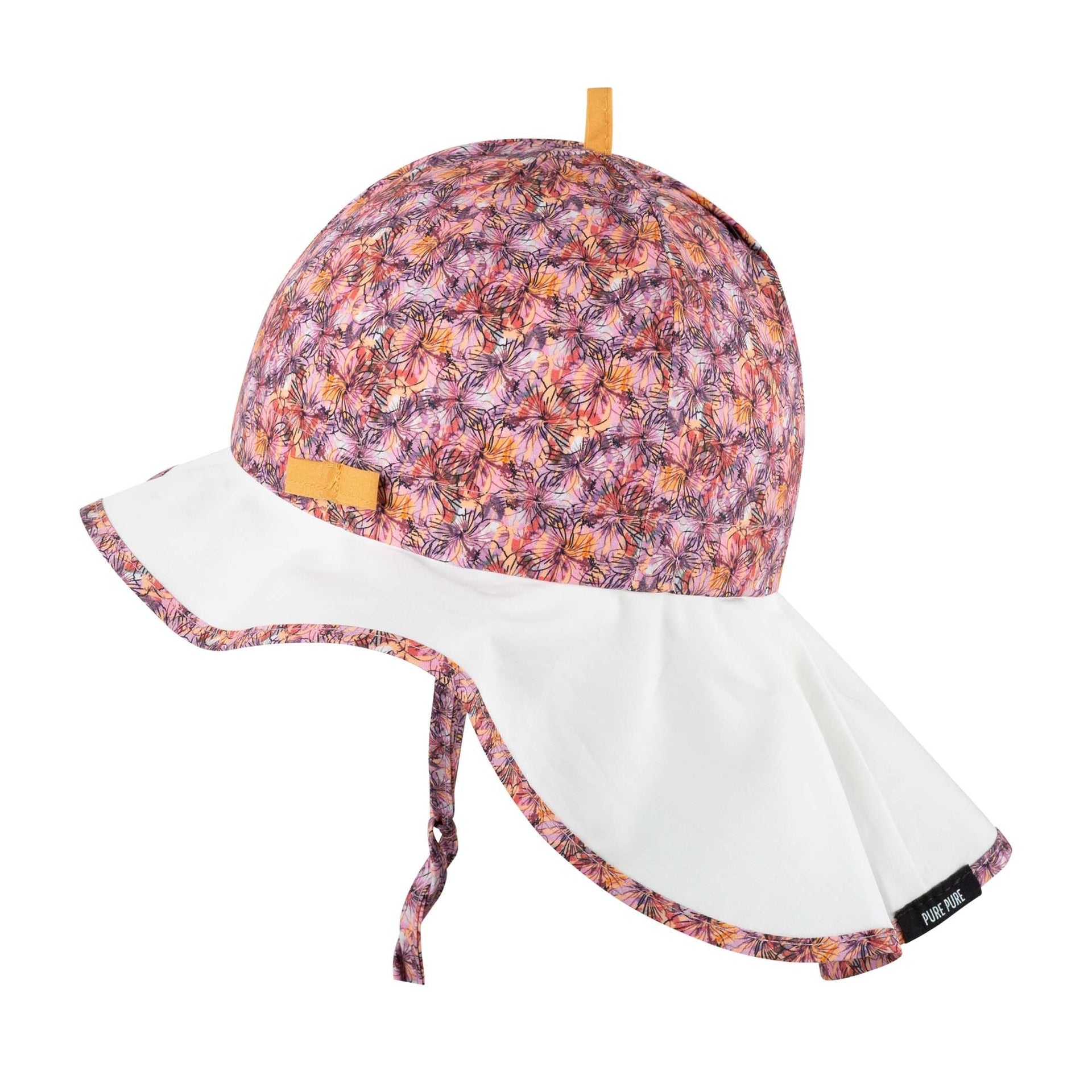 PurePure Sonnenhut Nackenschutz - berry/faded rose purepure