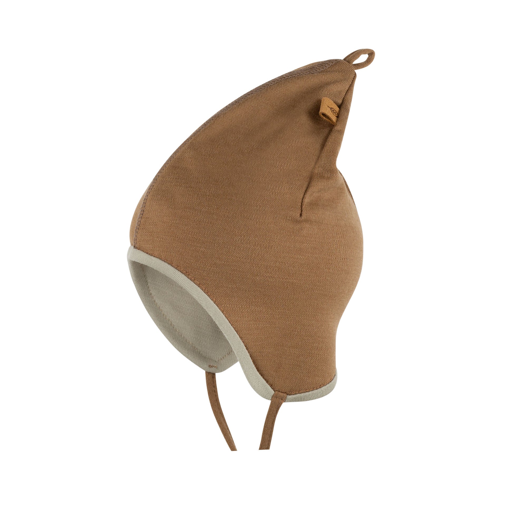 PurePure Zipfel-Binde Interlock Mütze - ermine/beige purepure