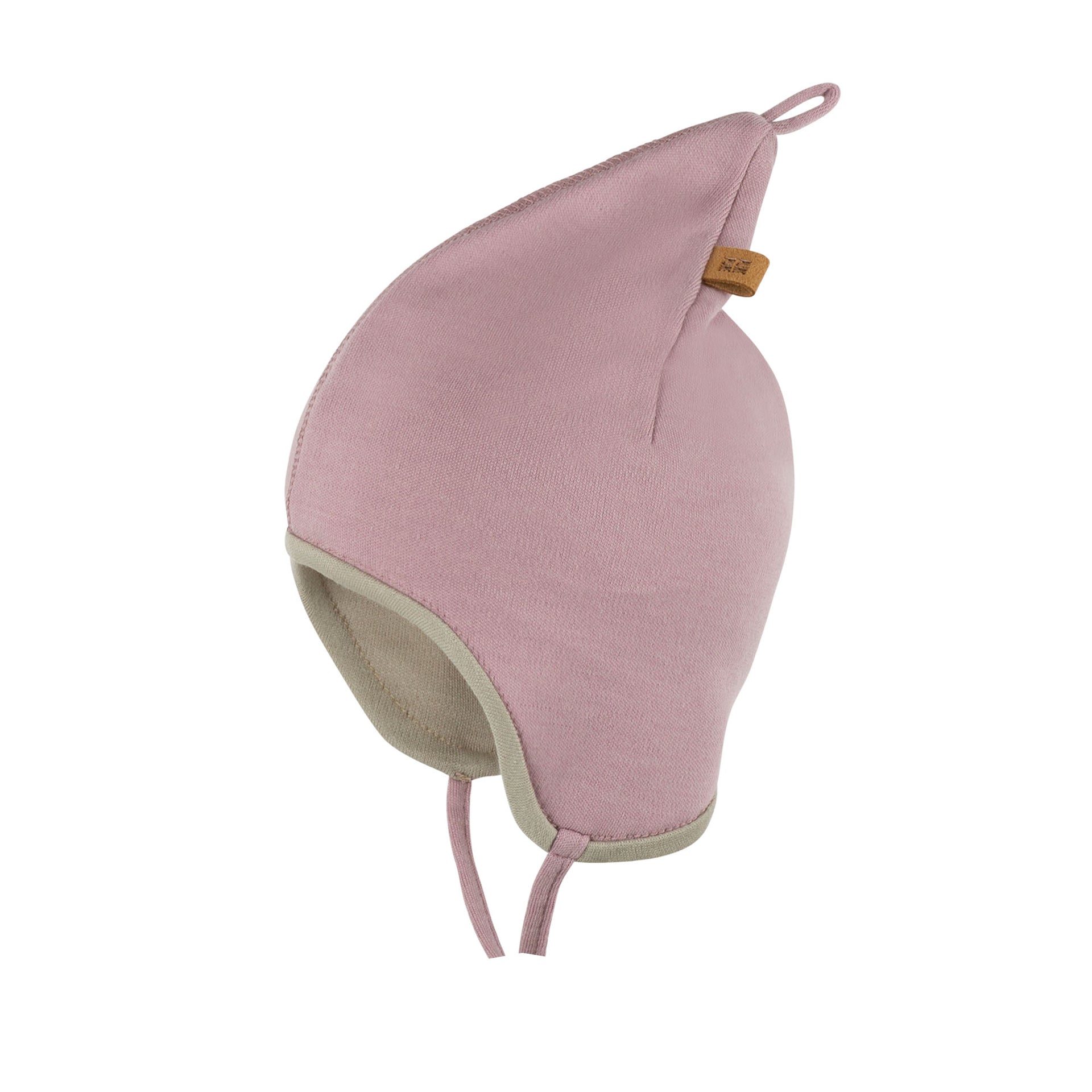PurePure Zipfel-Binde Interlock Mütze - mauve purepure