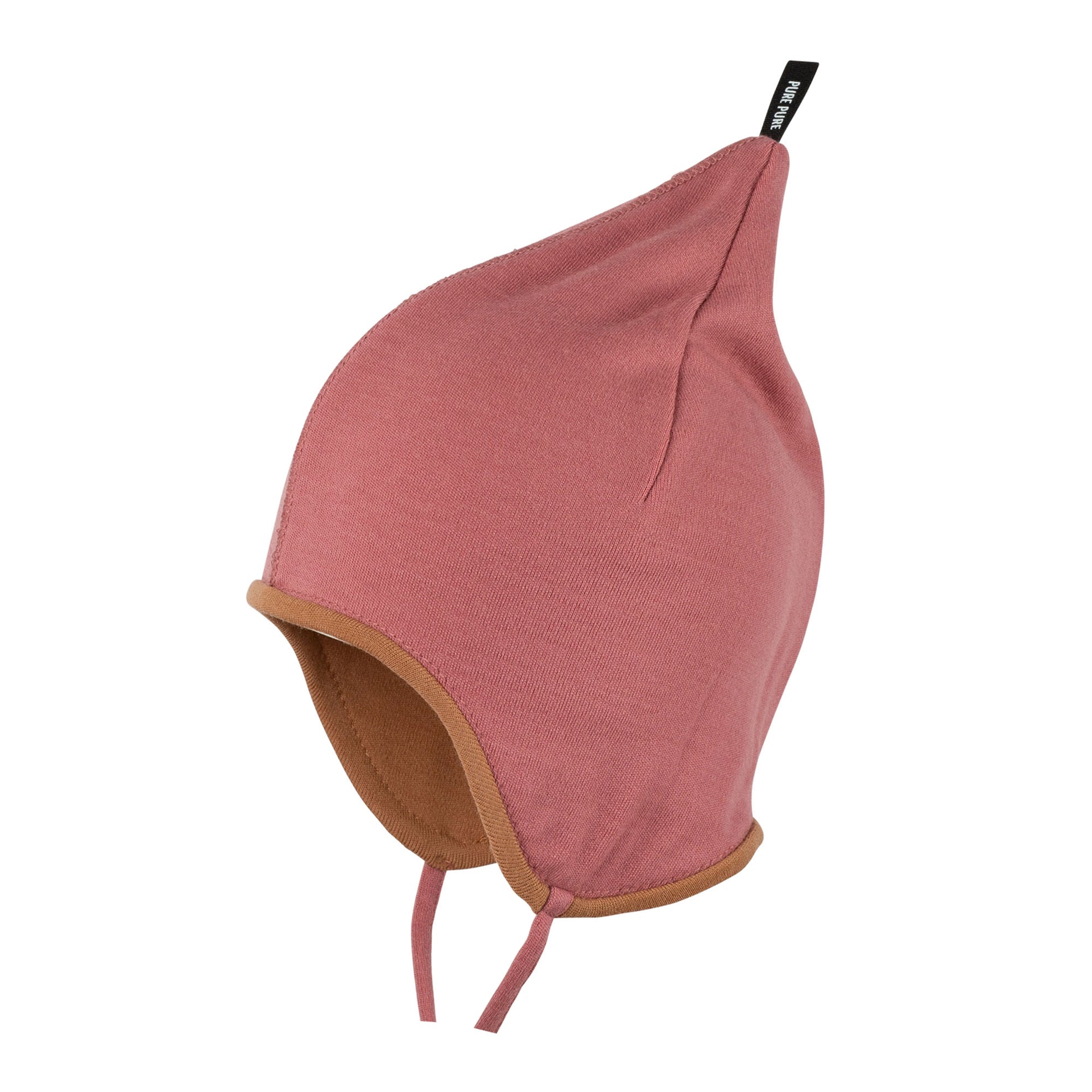PurePure Zipfel-Binde Interlock Mütze - pink purepure