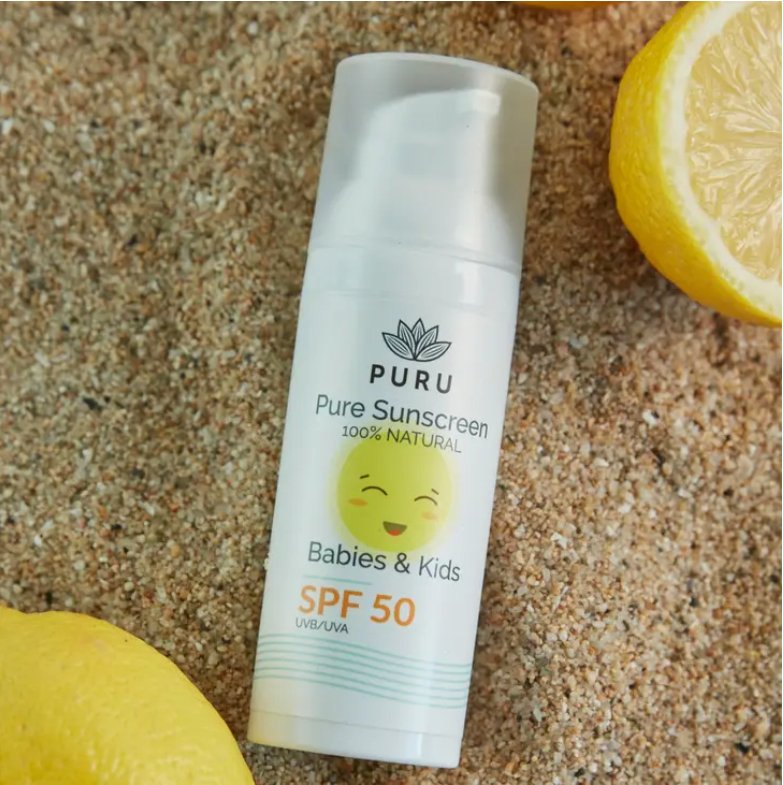 PURU PURE SONNENCREME – BABYS & KINDER SPF 50 / 50ml - Familienbande