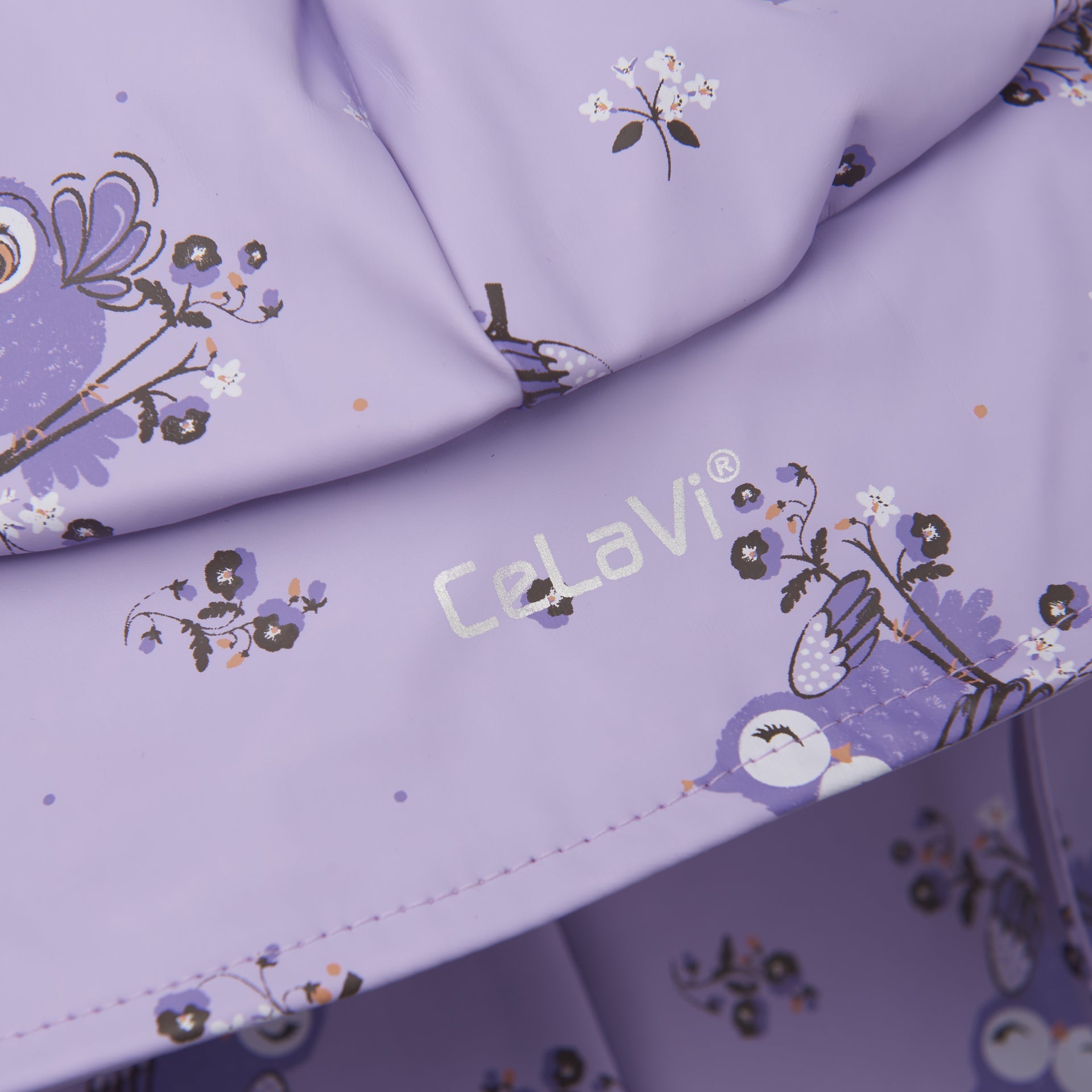 Regenhut CeLaVi - Purple Rose - Eulen CeLaVi