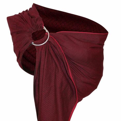 Ring Sling Storchenwiege Leo - bordeaux storchenwiege