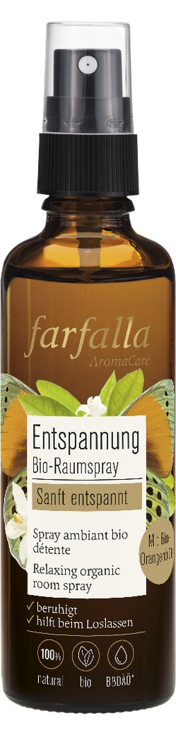 Farfalla Entspannungs Bio-Raumspray "Sanft entspannt" 75ml - Familienbande - farfalla