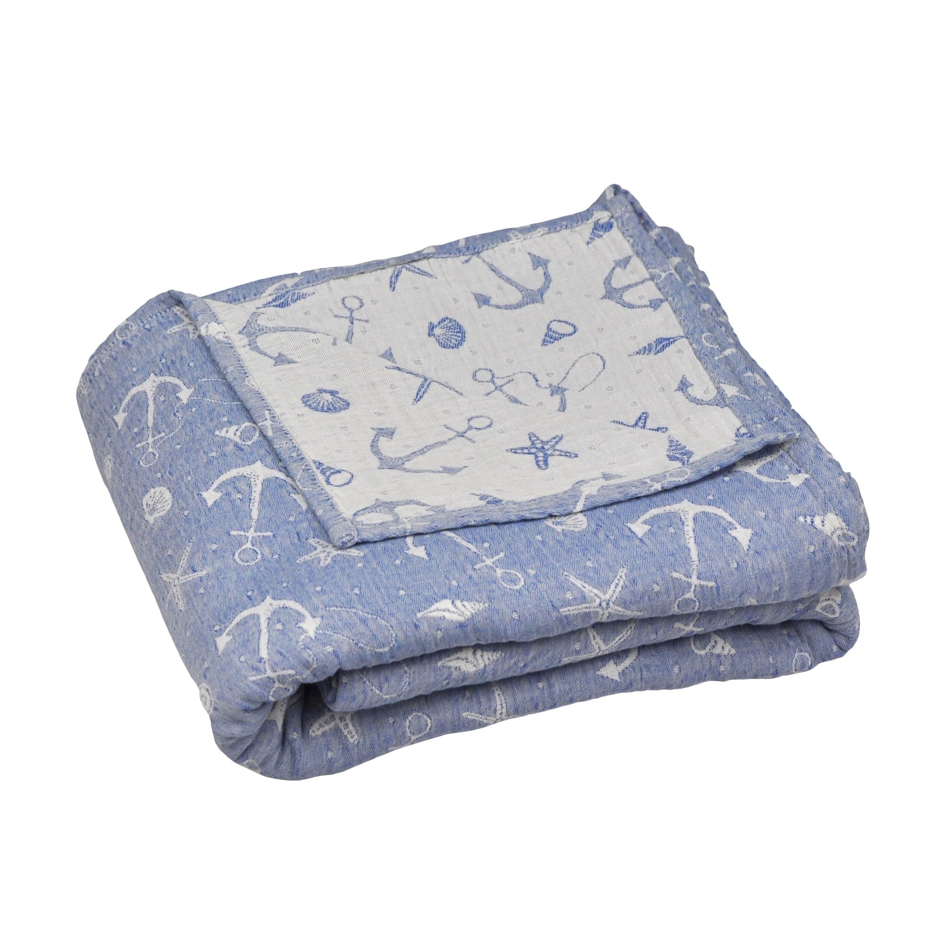 Schmusewolke Baby Musselindecke 120x120cm - Ankerliebe Schmusewolke