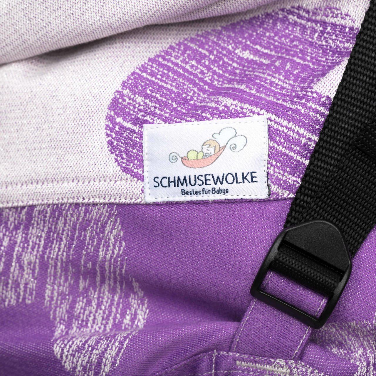Schmusewolke Fullbuckle Heartline violet Shine Schmusewolke