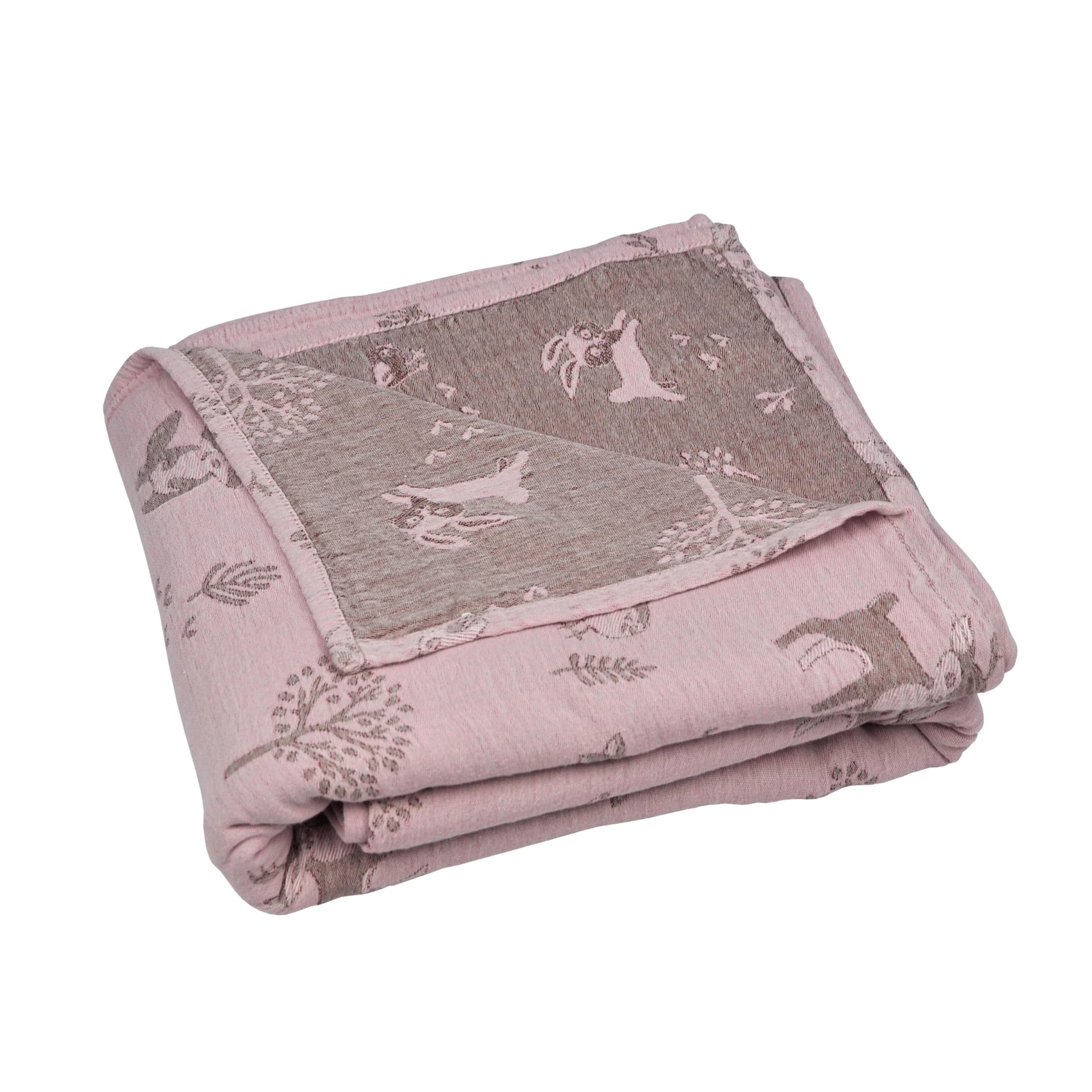 Schmusewolke Musselindecke 200x150cm - Wild rosa Schmusewolke