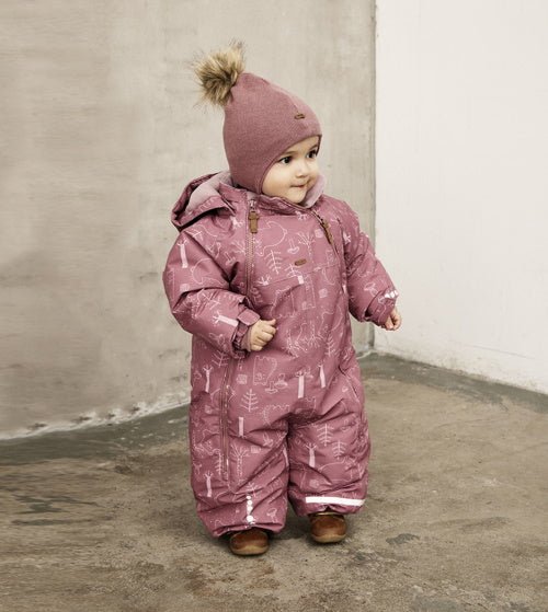 Schneeanzug Minymo - Wald pink Minymo