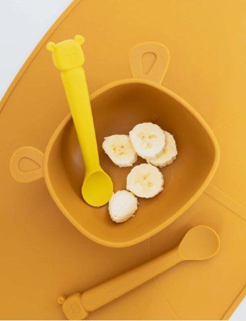 Silikonschüssel mit Saugnapf the cotton cloud - senf the cotton cloud