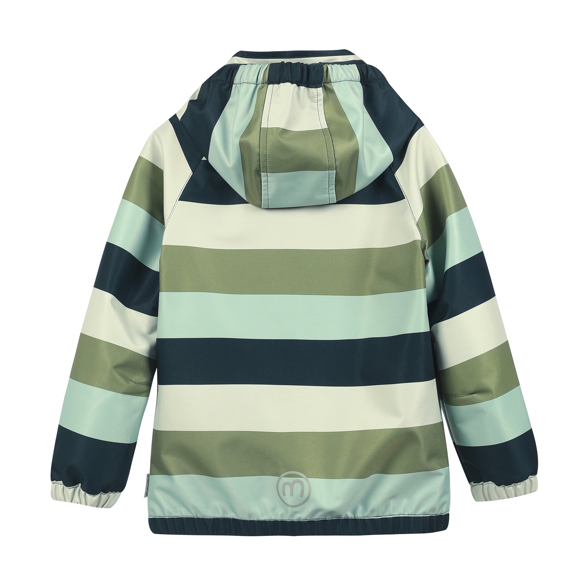 Softshelljacke - Blockstreifen grün Minymo