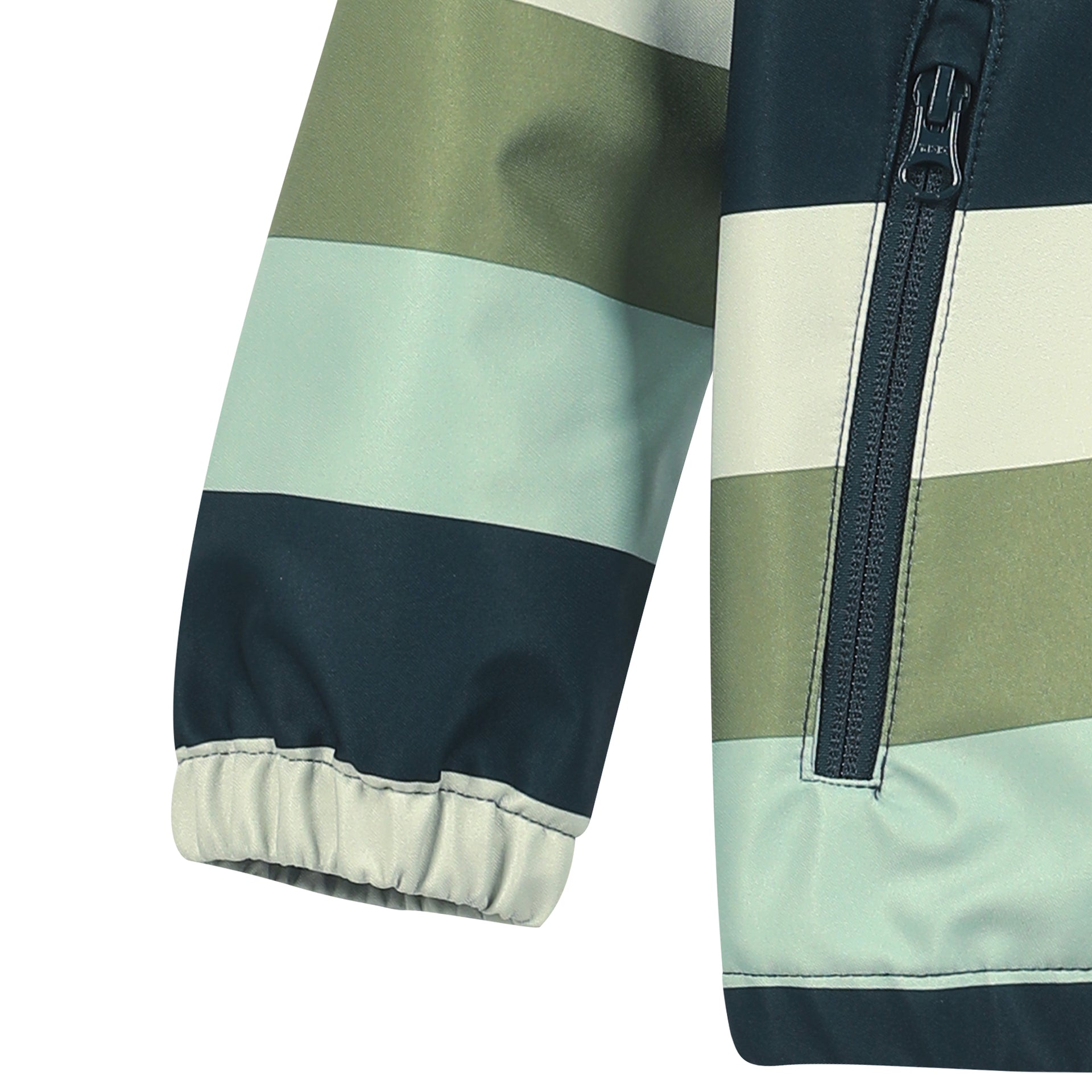 Softshelljacke - Blockstreifen grün Minymo