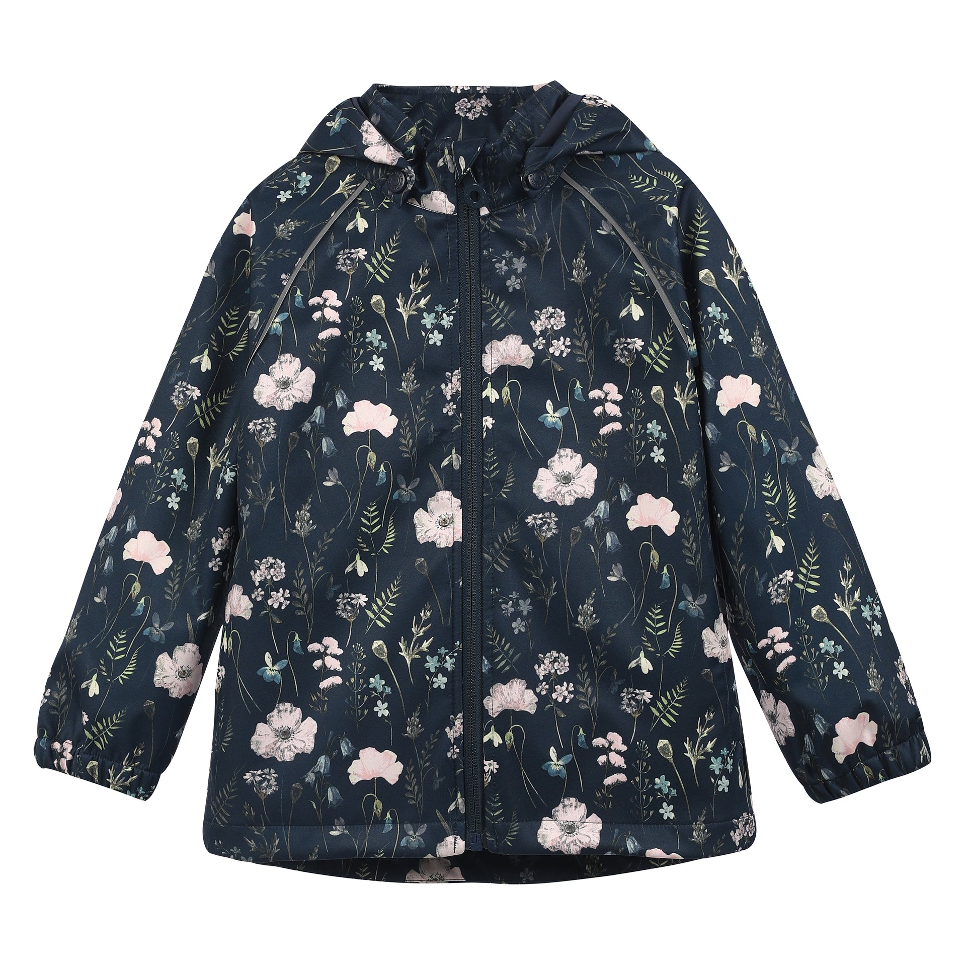 Softshelljacke - Blumen blau Minymo