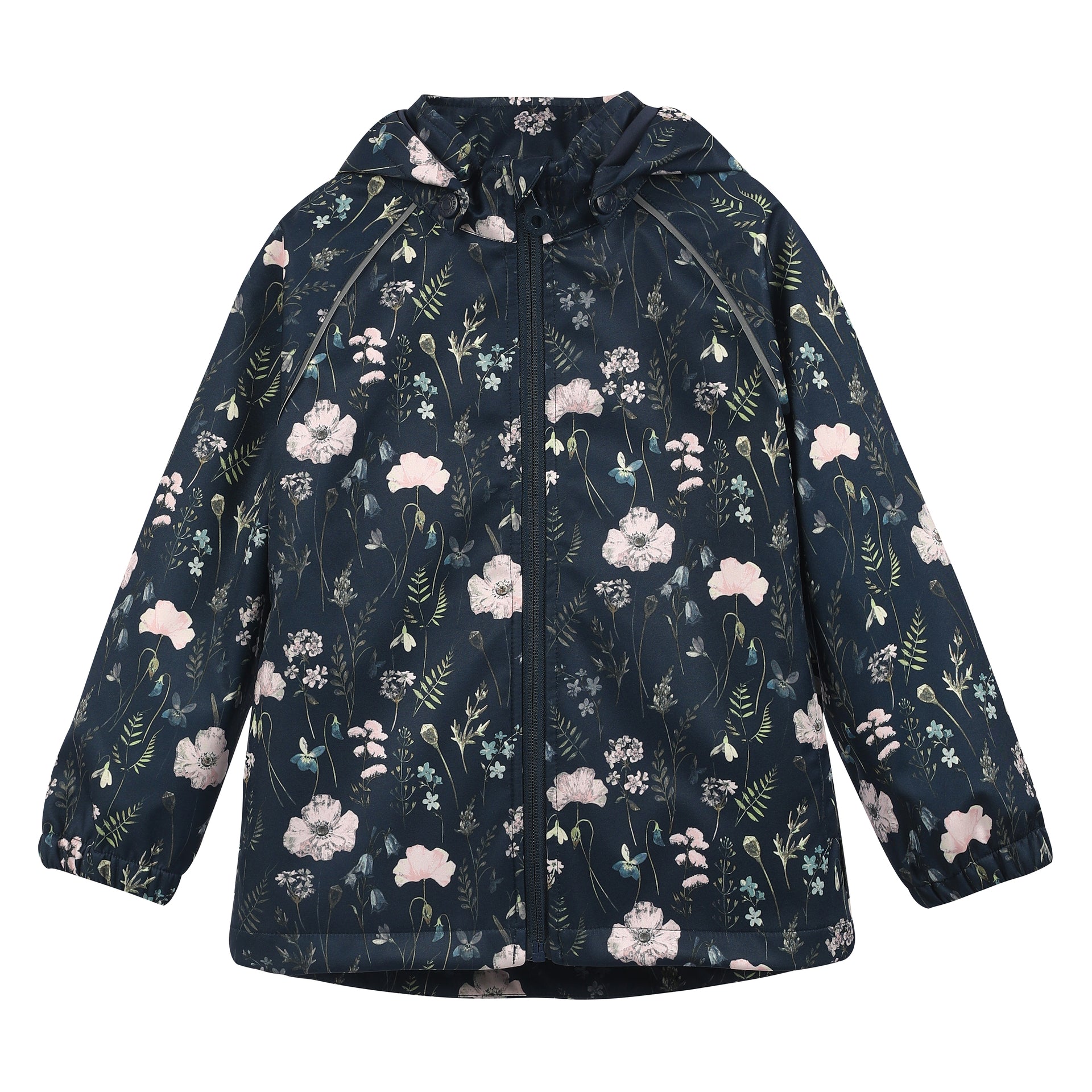 Softshelljacke - Blumen blau - Familienbande